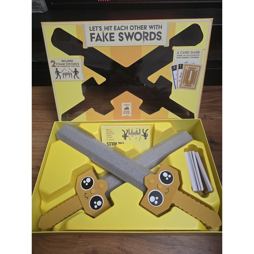 Exploding Kittens Let's Hit Each Other With Fake Swords Card Game SM-3 2023